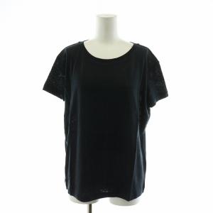 2018年製 Tシャツ カットソー 半袖 リネン 麻 XS 黒 ブラック /AN38 GY21