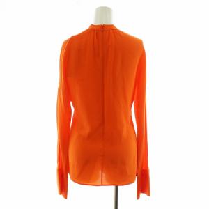 STELLA McCARTNEY 2020年製 シャツ ブラウス 長袖 シルク 絹 36 S オレンジ