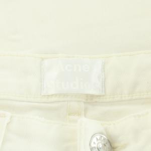 Acne Studios ボーイフレンドホワイトデニム ジーンズ ジーパン ボタンフライ 25/32 S 白 ホワイト