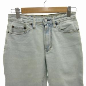 Acne Studios デニムパンツ ジーンズ ジーパン ハイブリーチ 細ストレート ジッパーフライ 25 32 S 水色 ライトブルー