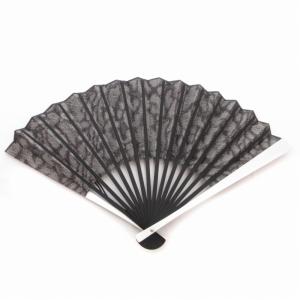 Roen 1 ×白竹堂 コラボ 扇子 アルミ骨セット レオパード柄 ヒョウ柄 黒 ブラック /BL3 0830 TZ