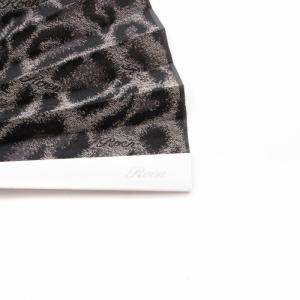 Roen 1 ×白竹堂 コラボ 扇子 アルミ骨セット レオパード柄 ヒョウ柄 黒 ブラック /BL3 0830 TZ