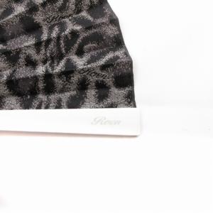 Roen 1 ×白竹堂 コラボ 扇子 アルミ骨セット レオパード柄 ヒョウ柄 黒 ブラック /BL6 0830 TZ