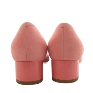 PELLICO ANDREA35 パンプス ポインテッドトゥ チャンキーヒール スエード 35.5 ピンク /AN3
