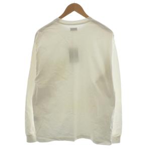 CIOTA スビンコットン 度詰め吊り天竺ポケット付きロンT Tシャツ カットソー 長袖 5 白 ホワイト CSLM-105M
