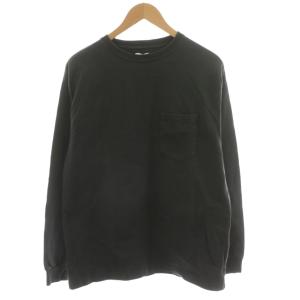 スビンコットン 度詰め吊り天竺ポケット付きロンT Tシャツ カットソー 長袖 5 グレー CSLM-105M
