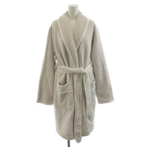 ルームウェア ナイトウェア パジャマ バスローブ ガウン ロング F グレー SHK-09010-C /AN37
