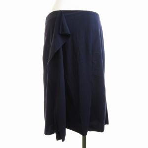 Senso unico ラフスクク Raphuscucu タイトスカート フリル 膝丈 40 L 75 青 ブルー 04240088