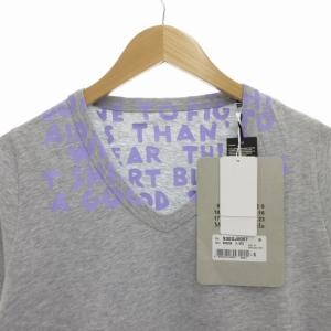 Maison Margiela AIDS エイズTシャツ カットソー Vネック 半袖 S グレー S30GJ0007