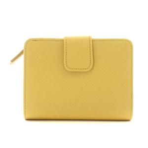 PRADA サフィアーノ 二つ折り財布 レザー イエロー