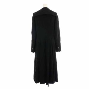 KENZO ロングコート ビッグカラー ダブルボタン M 黒 ブラック