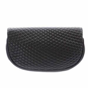 BALLY ショルダーバッグ レザー フラップ キルティング チェーン 黒