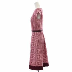 TOCCA 18SS LAUNDRY LINE APOLLO ドレス フレアワンピース ひざ丈 ジャージー素材 幾何小花 半袖 4 L