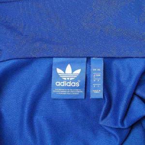 adidas Originals グラフィック ファイアーバード トラックジャケット ジップアップ 3ストライプ スタンドカラー O XL 青 ブルー M33825
