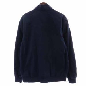 adidas Originals CT マスター プレイド ジャケット ハイネック スタンドカラー ジップアップ ロゴワッペン 裏地チェック O XL 紺 ネイビー