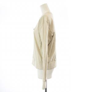 adidas Originals IM CREW カットソー プルオーバー 長袖 クルーネック バックジップ 切替 M ベージュ HJ7310
