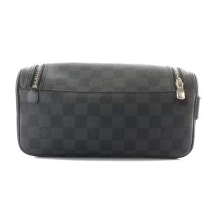 LOUIS VUITTON N47625 ダミエグラフィット トワレ ポーチ クラッチバッグ ブラック