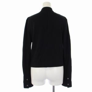 Theory バンドカラージャケット ジップアップ ナイロン S 黒 ブラック 01-6104032