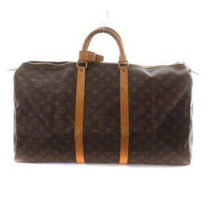 LOUIS VUITTON M41424 モノグラム キーポル 55 ボストンバッグ ブラウン