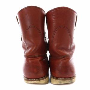 RED WING 2010年製 ペコスブーツ PECOS BOOTS ミドルブーツ レザー オロラセットポーテージ ステッチ ローヒール US8.5E