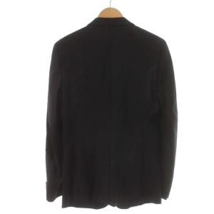 DIESEL BLACK GOLD テーラードジャケット フォーマル シングル 2B センターベント 総裏地 エルボーパッチ 肘当て 44 S 黒 ブラック