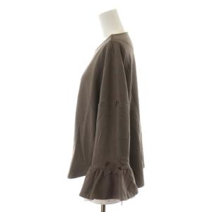 franche lippée ドールプルオーバー カットソー 長袖 レース リボン M チャコール モカベージュ 3186080