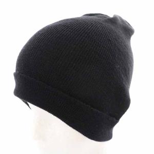 Martin Margiela 10 帽子 ニット帽 ニットキャップ ワッチキャップ ビーニー ウール ジップポケット M 黒 ブラック
