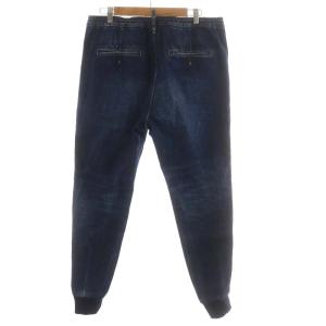 DSQUARED2 20AW サイドロゴ デニムジョガーパンツ ダメージ加工 48 ネイビー