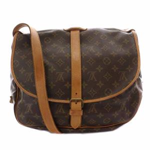 LOUIS VUITTON M42254 MALLETIER モノグラム ソミュール 35 ショルダーバッグ ブラウン