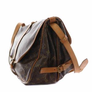 LOUIS VUITTON M42254 MALLETIER モノグラム ソミュール 35 ショルダーバッグ ブラウン