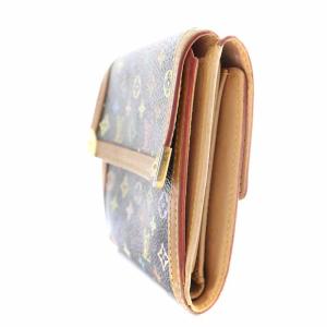 LOUIS VUITTON ポルトモネ ビエ カルト クレディ モノグラムマルチカラー 財布 三つ折り 黒 ブラック M92984
