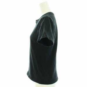 NUMBER (N)INE Tシャツ カットソー クルーネック 半袖 ロゴ 馬 プリント 1 S 黒 ブラック 白 ホワイト