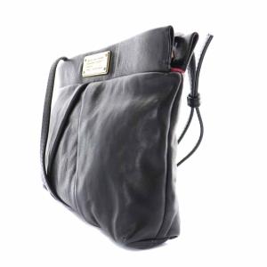 MARC by MARC JACOBS Marchive Percy Crossbody Bag ショルダーバッグ レザー ロゴプレート 黒 ブラック