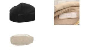 EPOCA ハンドバッグ レザー ショルダー 編み込み 白 ホワイト