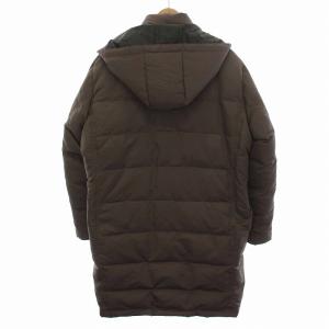 LANVIN COLLECTION ダウンコート ダウンジャケット フード付き ジップアップ アウター 52 L カーキグレー