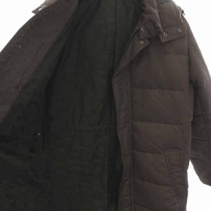 LANVIN COLLECTION ダウンコート ダウンジャケット フード付き ジップアップ アウター 52 L カーキグレー