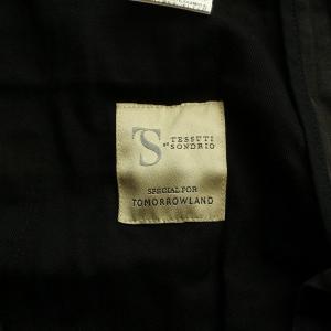 TOMORROWLAND 20AW ストレッチチノ スリムパンツ TESSUTI DI SONDRIO テーパード ジップフライ 46 M チャコールグレー