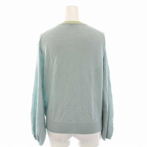 Cruciani カーディガン ニット カシミヤ シルク混 長袖 40 L 水色 ライトブルー