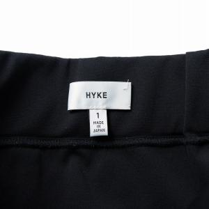 HYKE タイトスカート ミモレ ロング ロゴ刺繍 1 S 黒 ブラック 231-12354 /KU BM