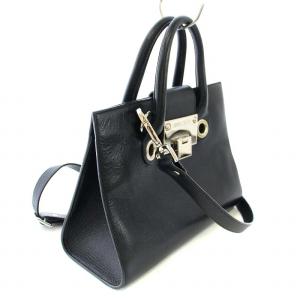 JIMMY CHOO RILEY S ショルダー ハンドバッグ 2WAY レザー ブラック