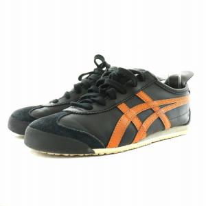 Onitsuka Tiger メキシコ MEXICO 66 スニーカー シューズ 23.5?p オレンジ 黒 ブラック TH4J2L