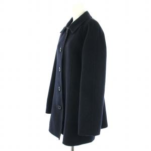 Leilian ミドルコート ウール アンゴラ混 アウター 11 L 黒 ブラック