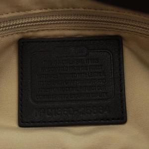 COACH シグネチャー ショルダーバッグ レザー ジャガード ベージュ 茶 ブラウン 25664