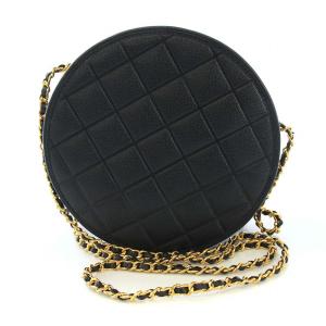 CHARLES & KEITH CHARLES&KEITH チャールズ&キース キルト サークルバッグ ショルダーバッグ ポシェット チェーン 黒 ブラック /TK MU