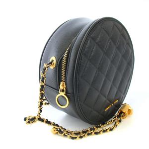 CHARLES & KEITH CHARLES&KEITH チャールズ&キース キルト サークルバッグ ショルダーバッグ ポシェット チェーン 黒 ブラック /TK MU