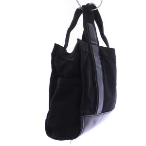 TORY BURCH ELLA トートバッグ ハンドバッグ ロゴ エナメル ナイロン 黒 ブラック