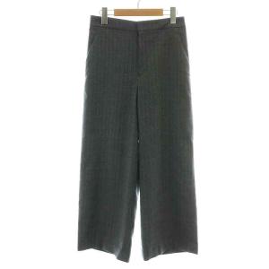 23AW ウールピンストライプパンツ ワイド ジップフライ 38 M グレー B5534FPT054 /NW8