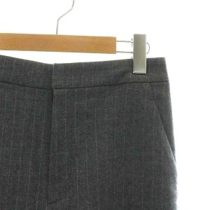 L'EQUIPE YOSHIE INABA 23AW ウールピンストライプパンツ ワイド ジップフライ 38 M グレー B5534FPT054 /NW8