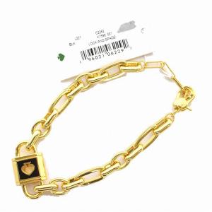 kate spade new york ロック アンド スペード チェーン ブレスレット ゴールドカラー ブラック