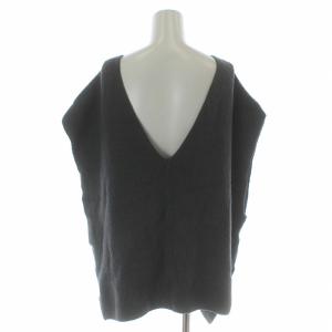 23区 21AW ノースリーブセーター ニット ウール 大きいサイズ46 XXL グレー /KL MU